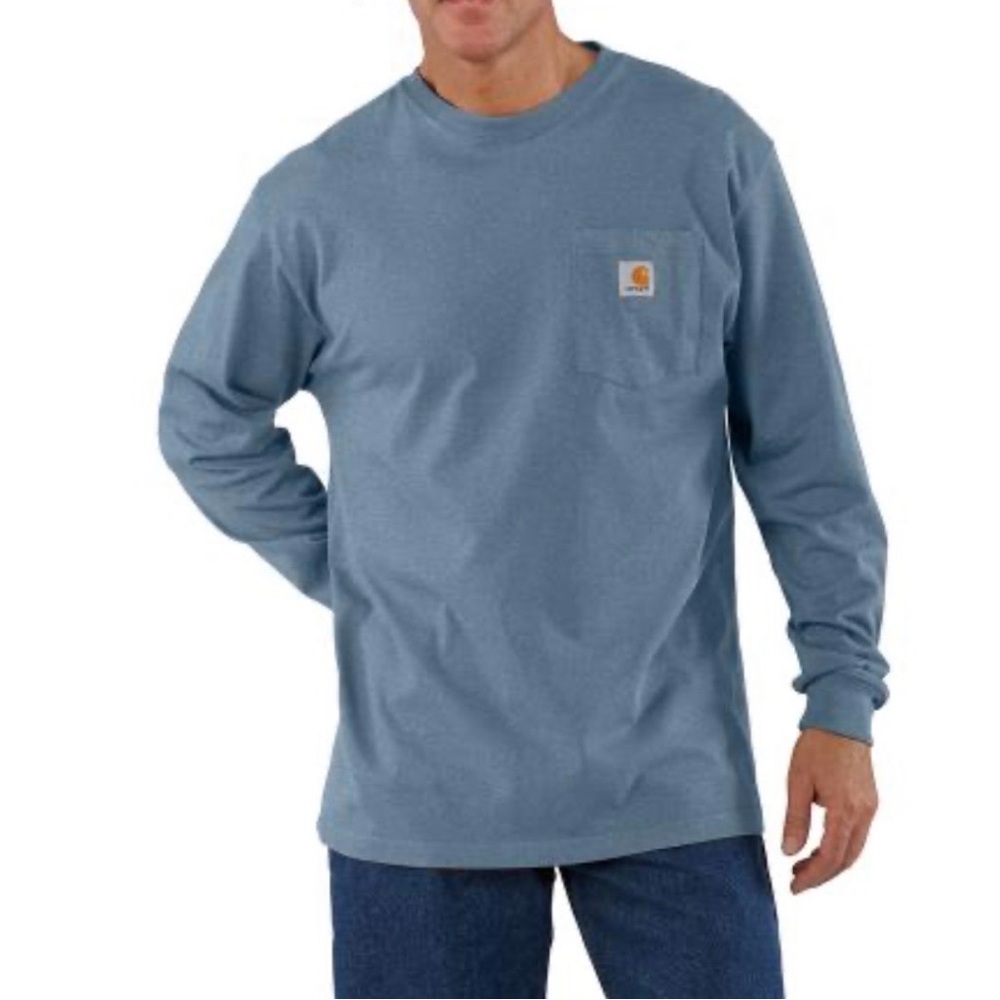 Carhartt K126 Men's Loose Fit Long-Sleeve Workwear Pocket T-Shirt